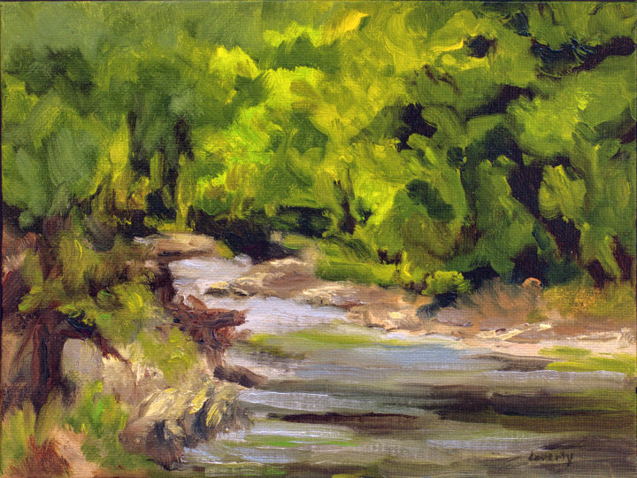 painting: With Feet in Water