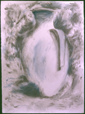 painting: Blue Chak Chak Amphora