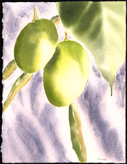 painting: Purple Elephant Ear